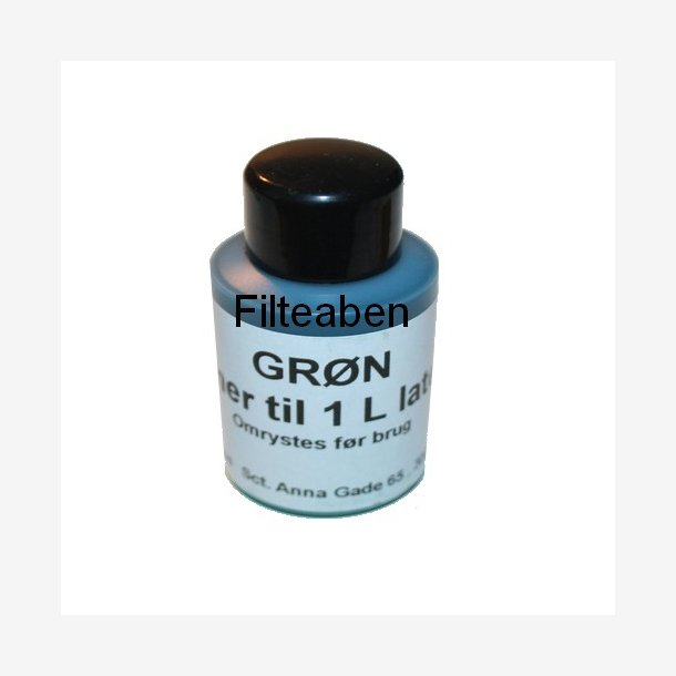 Grøn latex farve 30 ml.