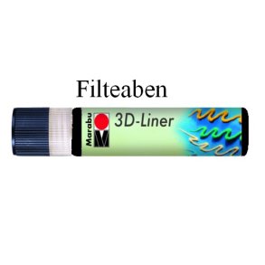 Sort marabu 3D liner 25 ml.