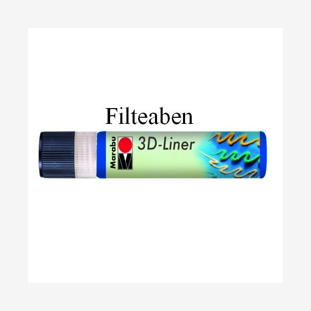 Blå marabu 3D liner 25 ml.