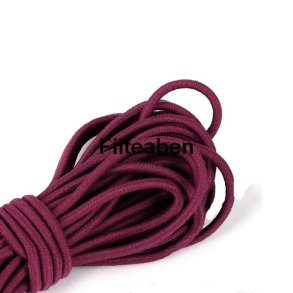 Elastik Snor 5 mtr 2mm Bordeaux