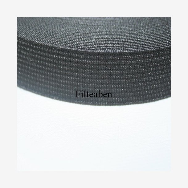 Elastik 20 mm sort
