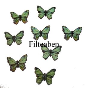8 stk sommerfugle gr�n