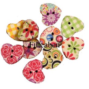 10 stk hjerter 14 mm