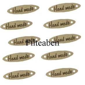 10 stk handmade oval tr�