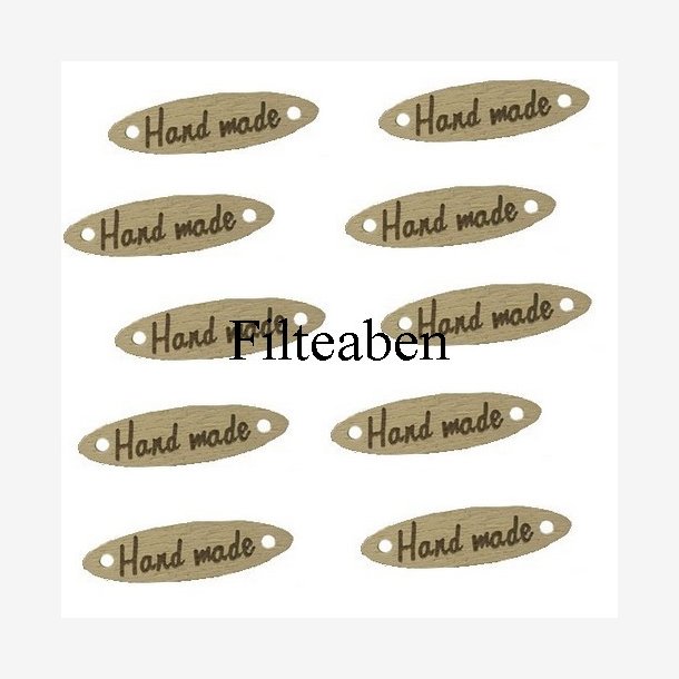 10 stk handmade oval trę