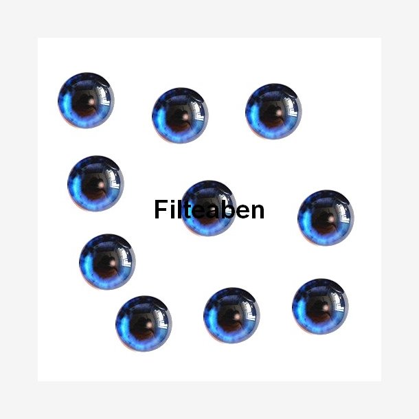8 mm Blå øjne 5 par
