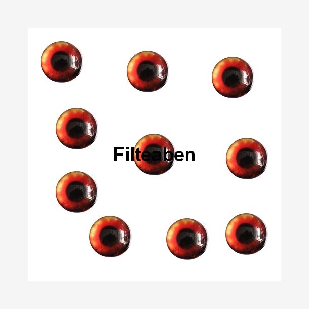 8 mm Røde øjne 5 par