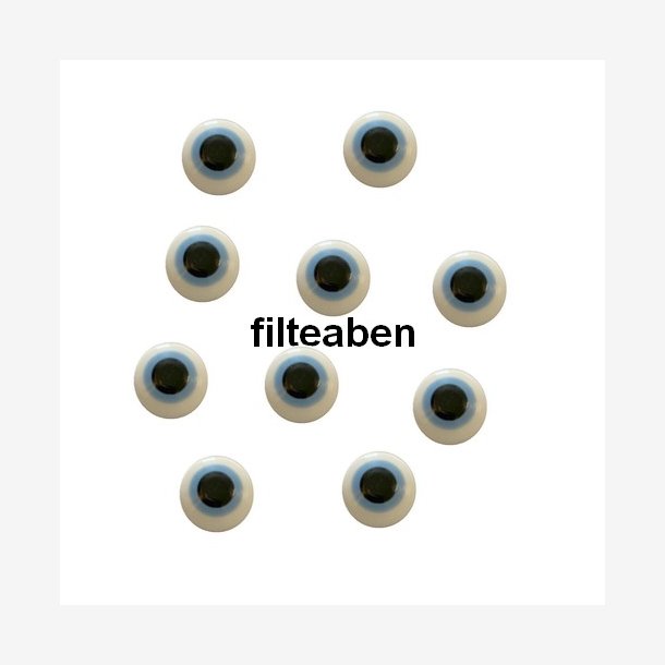 5 par Blå Øjne 10 mm