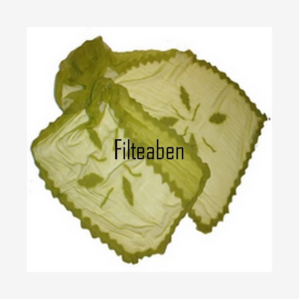 Filteopskrift Chiffon sjal med nålefilt/uldfilt