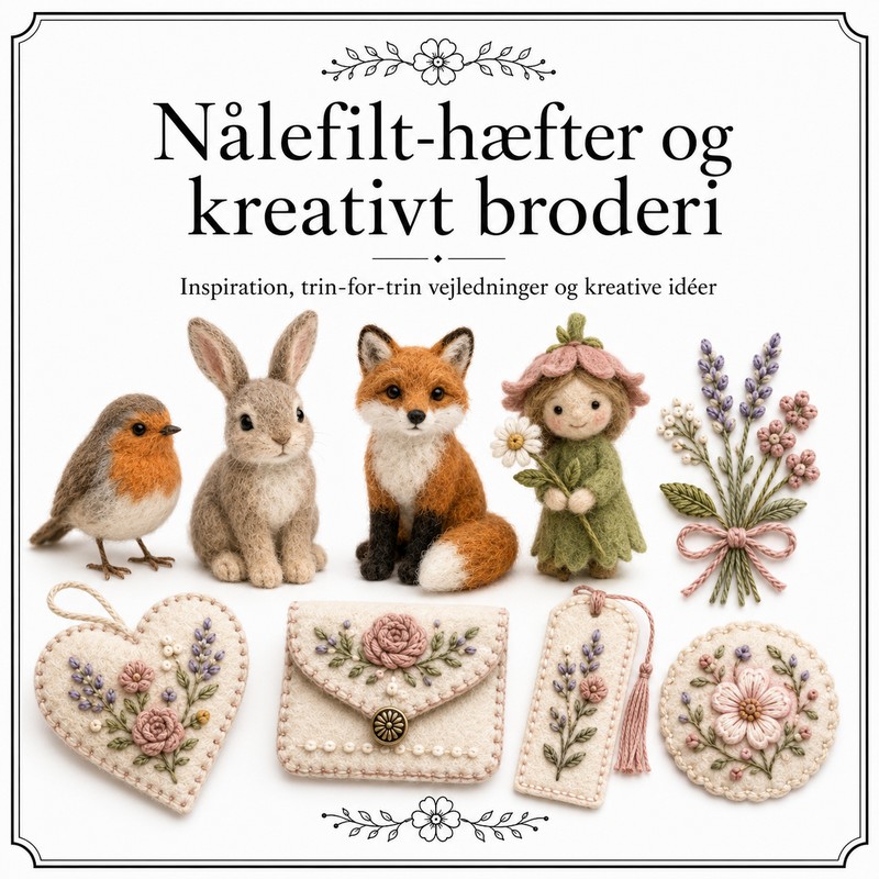 N&aring;lefiltet h&aelig;fter og broderi