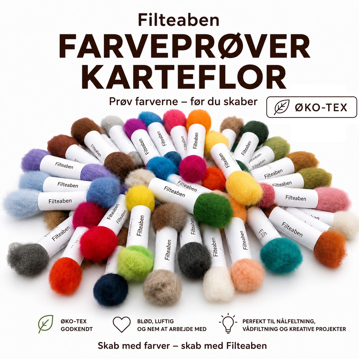 Farvepr&oslash;ver Karteflor