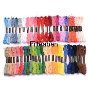 Broderigarn 20 stk assorteret farver