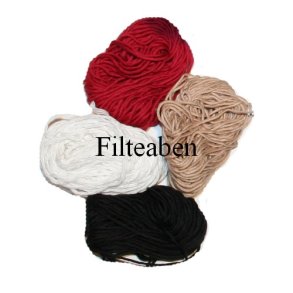 Broderigarn 4 * 10 Mtr Sort