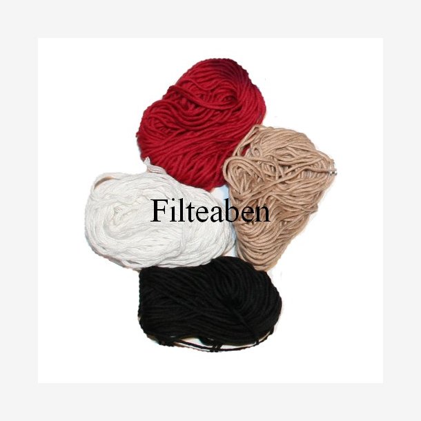 Broderigarn 4 * 10 Mtr Sort