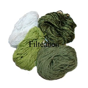 Broderigarn 4 * 10 Mtr Lemon