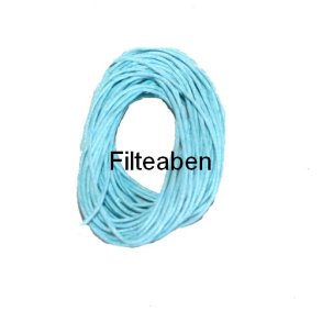 Pastel Turkis mokkasinsnor 5 Mtr.