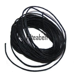 Sort mokkasinsnor 5 Mtr.