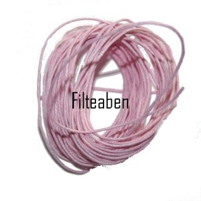 Lys R�d mokkasinsnor 5 Mtr.