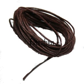 M�rk Brun mokkasinsnor 5 Mtr.