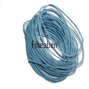 Lys Bl� mokkasinsnor 5 Mtr.