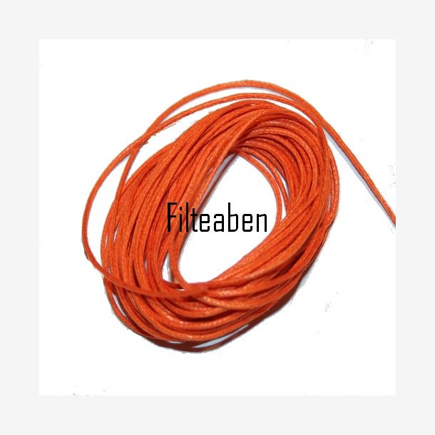 Orange mokkasinsnor 5 Mtr.