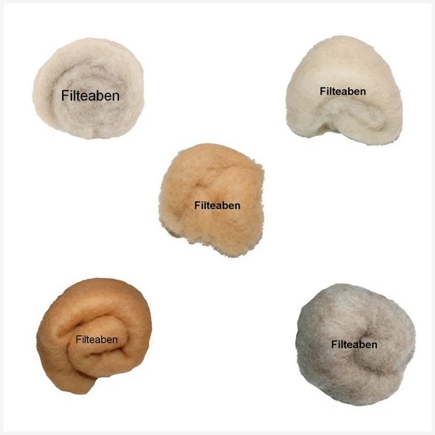 5 * 10 gr. Beige nuancer Karteflor