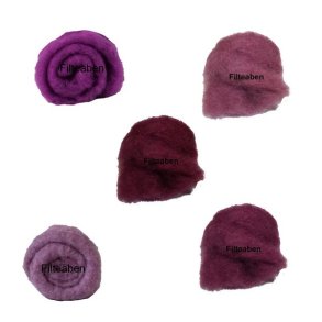 5 * 10 gr. Bordeaux nuancer Karteflor