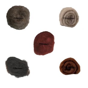 5 * 10 gr. Brune nuancer Karteflor