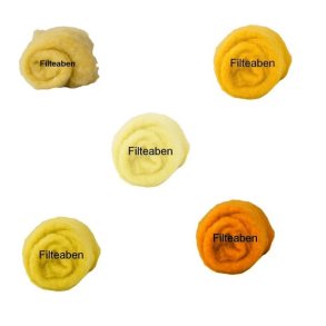 5 * 10 gr. Gule nuancer Karteflor