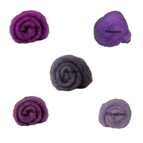 5 * 10 gr. Lilla nuancer Karteflor