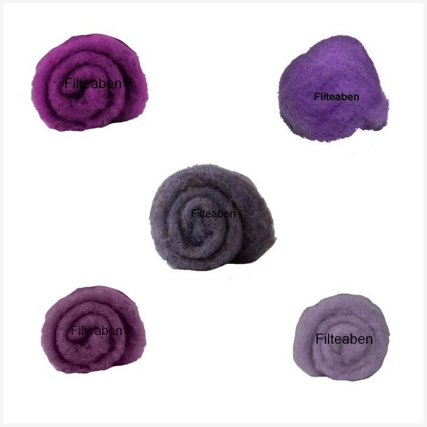 5 * 10 gr. Lilla nuancer Karteflor