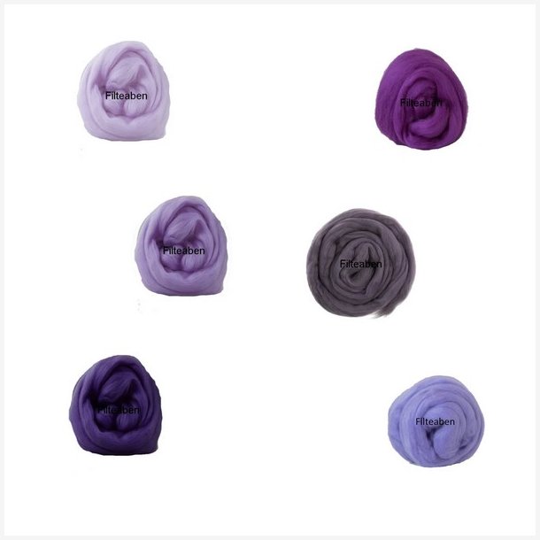 6 * 12,5 gr. Lilla Nuancer