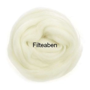 Merinould R� Hvid 100 gr. 25 my