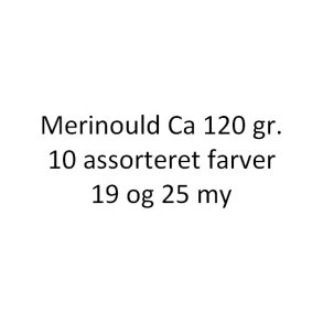 Merinould ca. 120 gr. assorteret farver