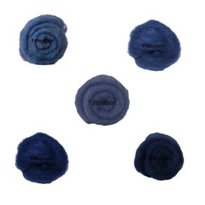 5 * 10 gr. Mrk Bl nuancer Karteflor