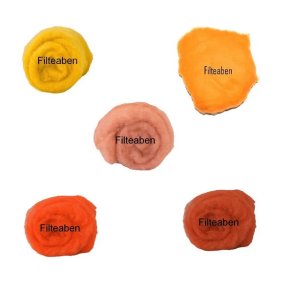 5 * 10 gr. Orange nuancer Karteflor