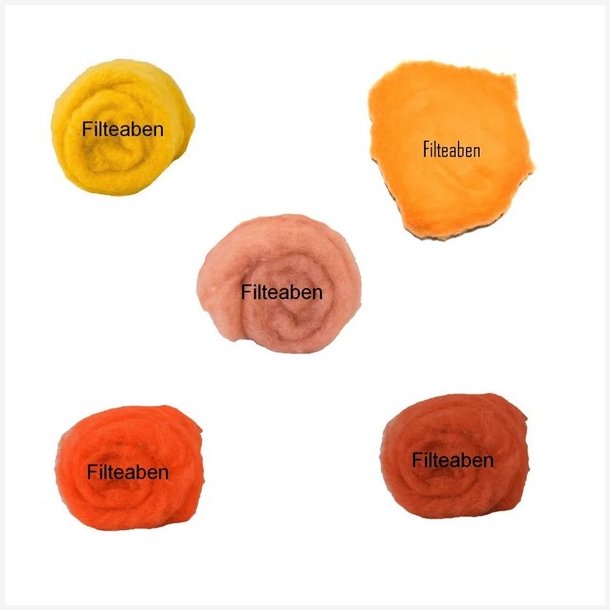5 * 10 gr. Orange nuancer Karteflor