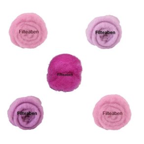 5 * 10 gr. Rosa Nuancer Karteflor