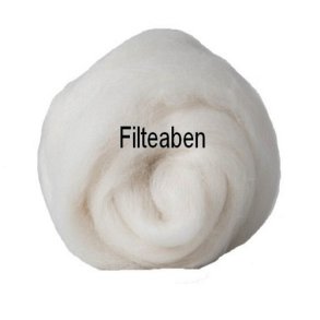 Hvid Merinould 19 my