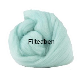 Pastel turkis Merinould 19 my