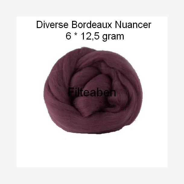 6 * 12,5 gr. Bordeaux Nuancer