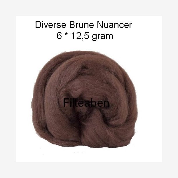 6 * 12,5 gr. Brune Nuancer