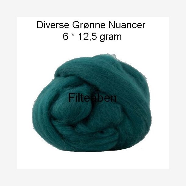 6 * 12,5 gr. Grønne Nuancer