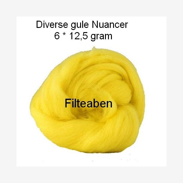 6 * 12,5 gr. Gule Nuancer
