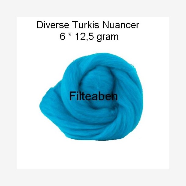 6 * 12,5 gr. Turkis Nuancer