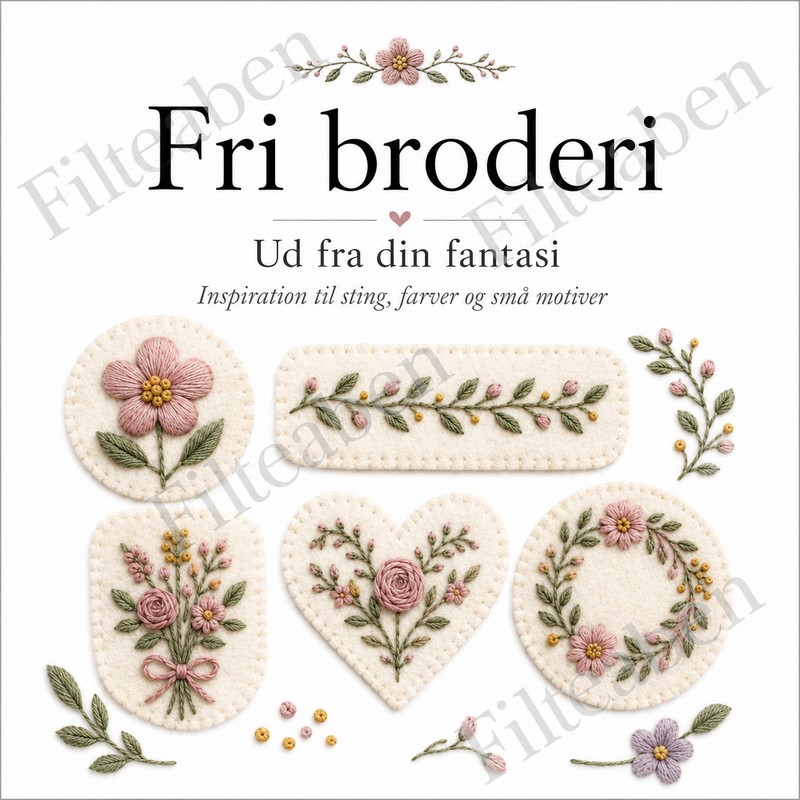 Broderi p&aring; filt
