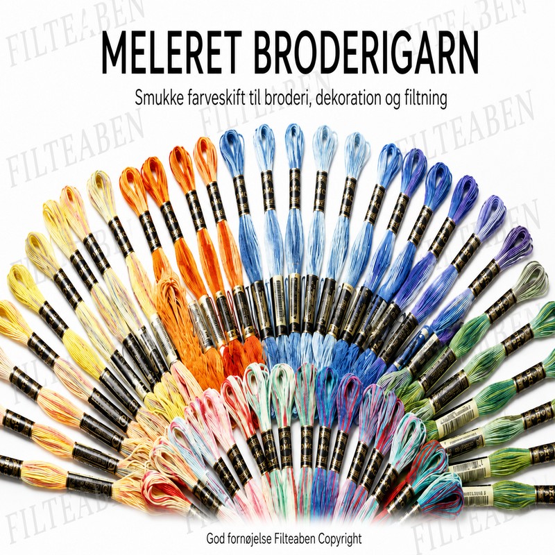 Broderigarn Meleret 8 mtr