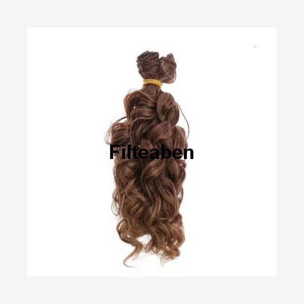 Hår Nylon Mørk Brun
