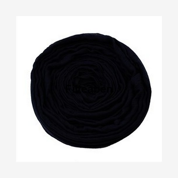 180 * 45 cm Sort Bomuldsgaze sjal