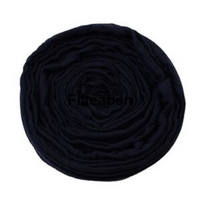 180 * 45 cm M�rk Bl� Bomuldsgaze sjal